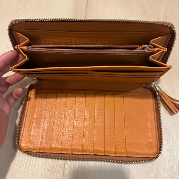 Gucci Soho leather wallet orange - Picture 6 of 12